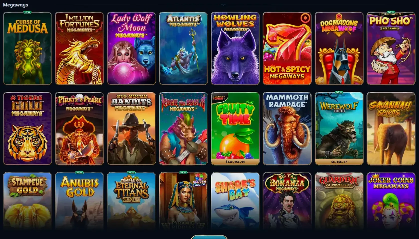 Roby Casino Willkommensbonus Übersicht mit Slots und Live-Casino
